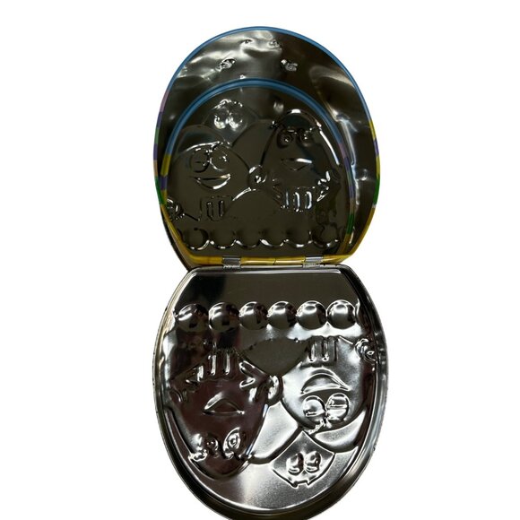 M&Ms Easter Themed Tin Lunch Box Handle Blue - Picture 8 of 14